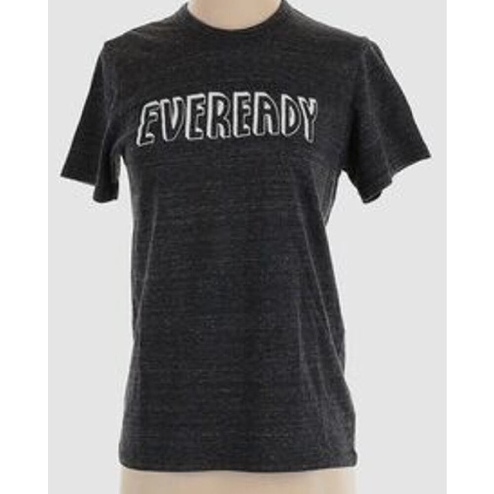 Rachel Antonoff Eveready Graphic Tee Shirt Charcoal Gray Crew Neck Women's Small